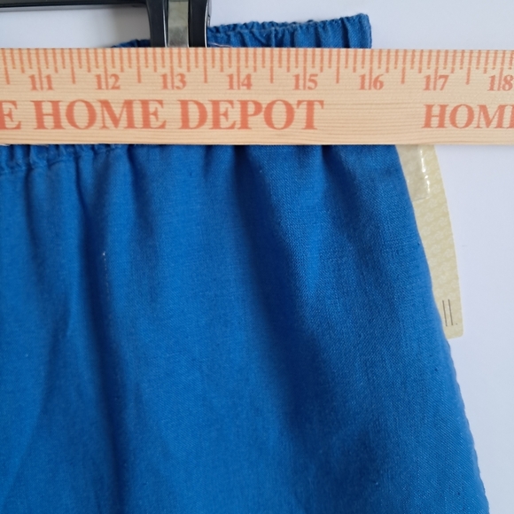 Linden Hill Women's Pants Wide Leg Elastic Waist Linen Size L Pockets Casual - Picture 2 of 12